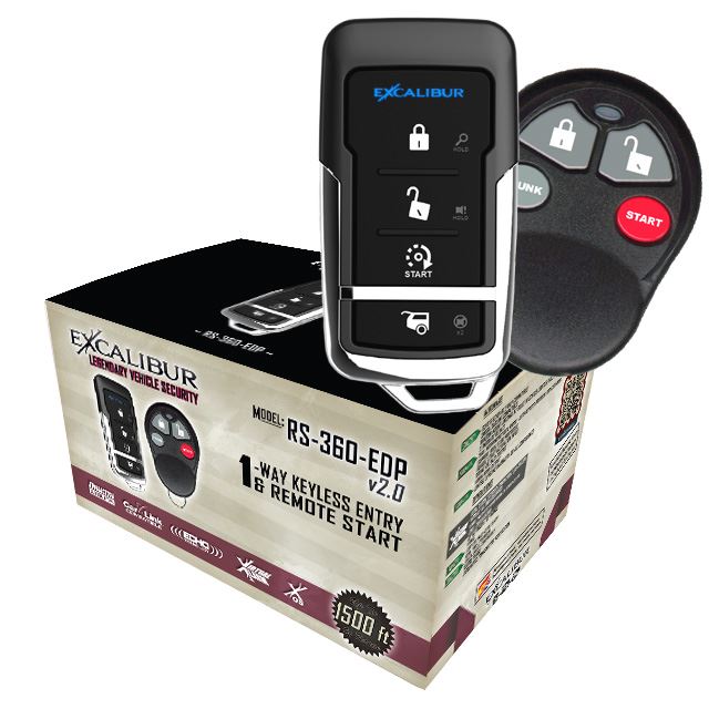 Excalibur 1 Way Remote Start Keyless Entry System RS 360 EDP AK