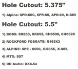 6.5" Speaker Mounting Hole Guide