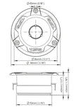 Copy of DS18 PRO-TWX1 and PRO-TW1L 3.8" Speaker Box Enclosure Car Tweeter Box Coaxial 2.76" Inside Diameter