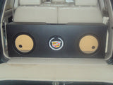 Chevrolet Tahoe SUV Behind 3rd Row Seat Sub Box Subwoofer Enclosure 3 12"
