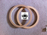 8" Speaker Spacers Subwoofer Fiberglass Rings 3/4" MDF Pair 7.25" Hole Cutout