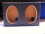 (2) 6x9 Speaker Box Enclosure 6"x9" Car Speaker Box Coaxial Speaker Box