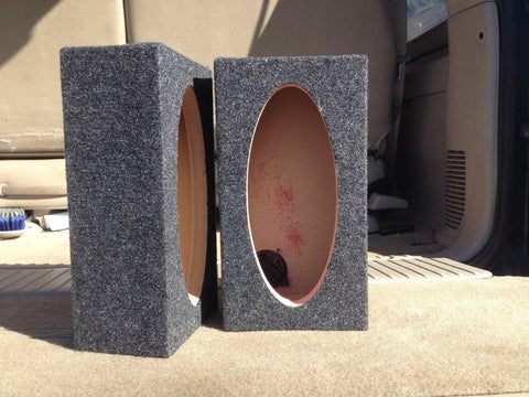 4"x10" Speaker Box 3-7/8" x 9-5/16" Hole Cutout 4 x 10 Coaxial Car Speaker Box