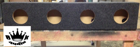 Jamel's 6.5" Speaker Box Black carpet Enclosure 6 1/2" Car Speaker Box Coaxial 5.625" Inside Diameter