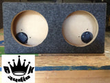 6.5" Dual Speaker Box Enclosure 6 1/2" Car Speaker Coaxial 5.125" Hole Cutout