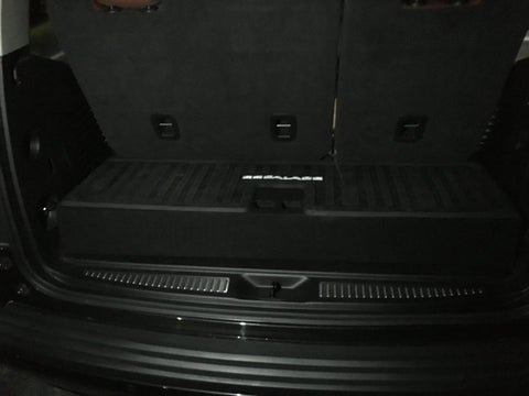 2015 - 2019 Cadillac Escalade SUV Behind 3rd Row Seat JL Audio 10TW3 Dual Sub Ported Box Downfire