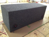Dual 10" Sub Box 2 10" Speaker Box Ported Sub Subwoofer Enclosure Box