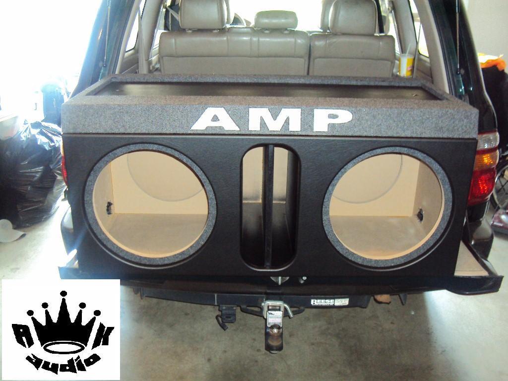 Ford Expedition GMC Yukon Speaker Amp Rack Box Subwoofer Enclosure Sub ...