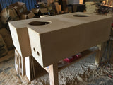 4 12" Ported Speaker Box Sub Subwoofer Enclosure Box 9.3 cuft