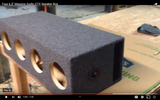 Four 6.5" Massive Audio -  GTX64 - HippoXL64  - Summo 64 Car Speaker Box